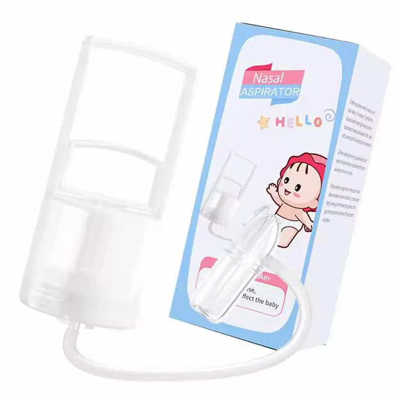 Manual baby nasal aspirator and its retail package